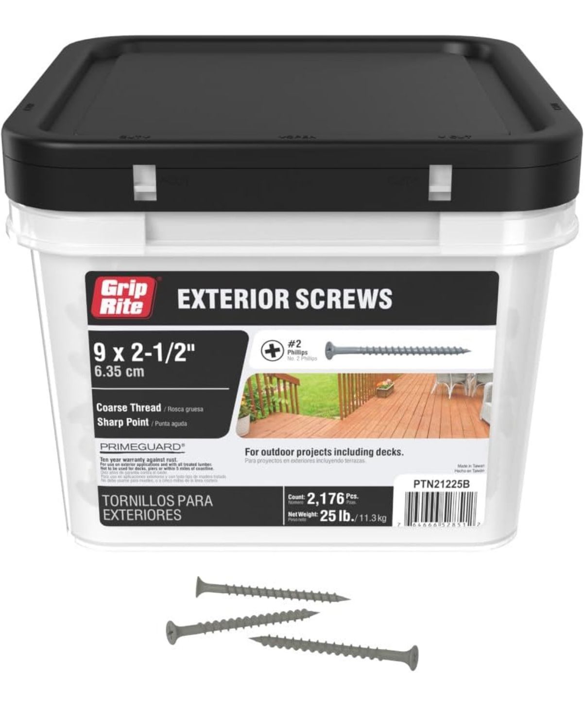 Grip Rite Coarse Thread Exterior Screws (2176 count)
