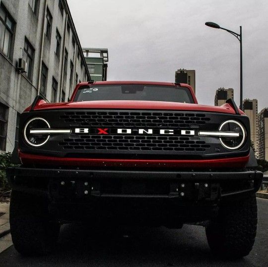 ford bronco led grill letters