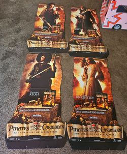 Pirates of the carribean movie displays with base