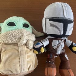 Mandalorian And Grogu Plush Set