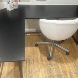 Computer desk and chair