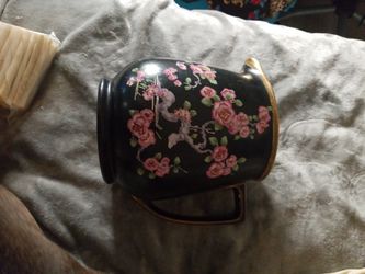 Kent Pottery Large Hand Painted Pitcher Floral