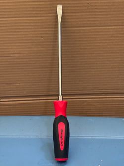 Snsp-on Tools Flat Tip Instinct® Soft Grip Standard Screwdriver (Red)