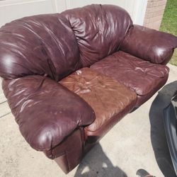 Brown Leather Couches