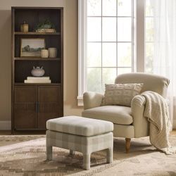 Bellfield Fully Upholstered Ottoman - Threshold™ designed with Studio McGee