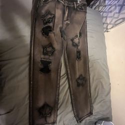 Streetwear Baggy Jeans W/ Stars