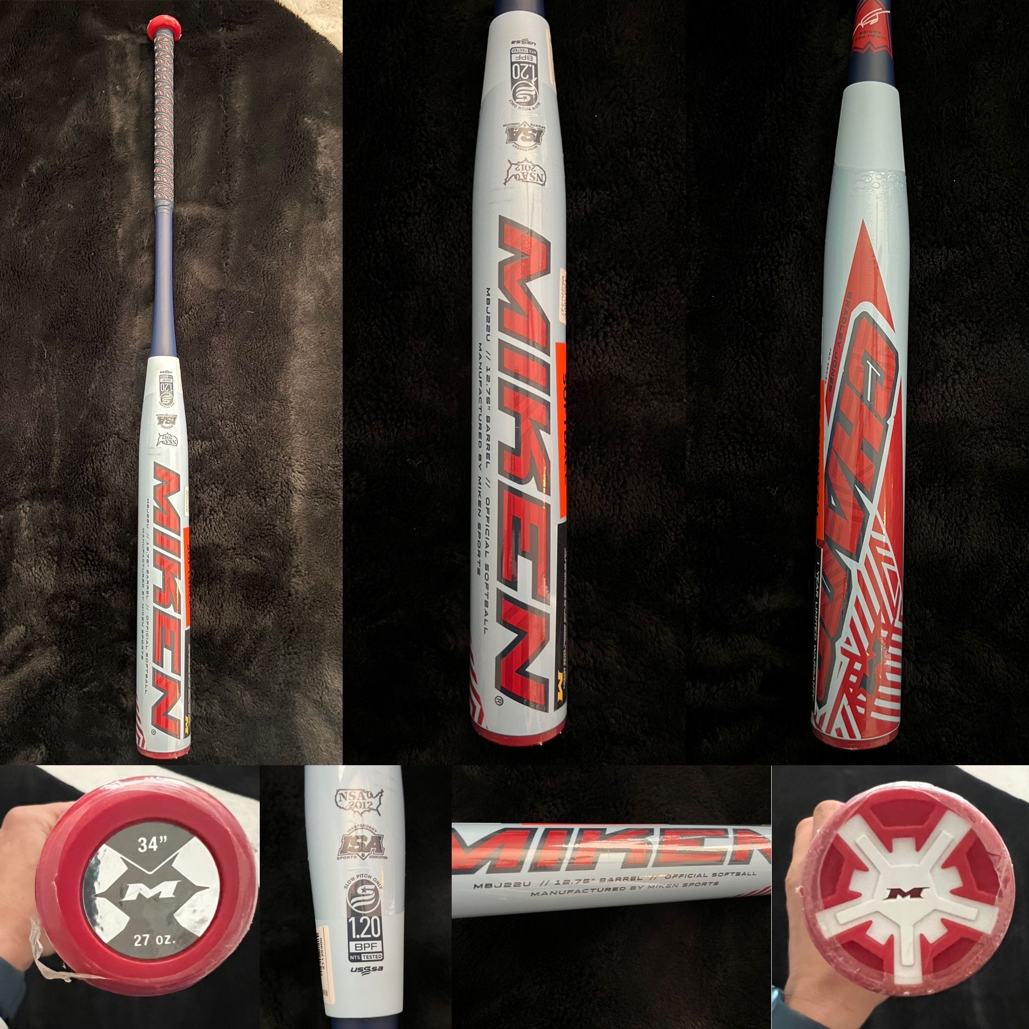 Miken 2023 Chaos Slowpitch Softball Bat Bradley Jones Model Maxload USSSA 26oz