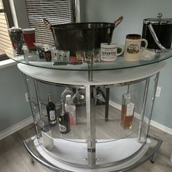 Mini Bar And 2 Barstools 