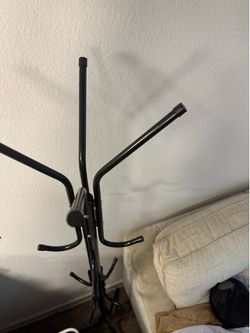 Black Metal Coat Rack Stand