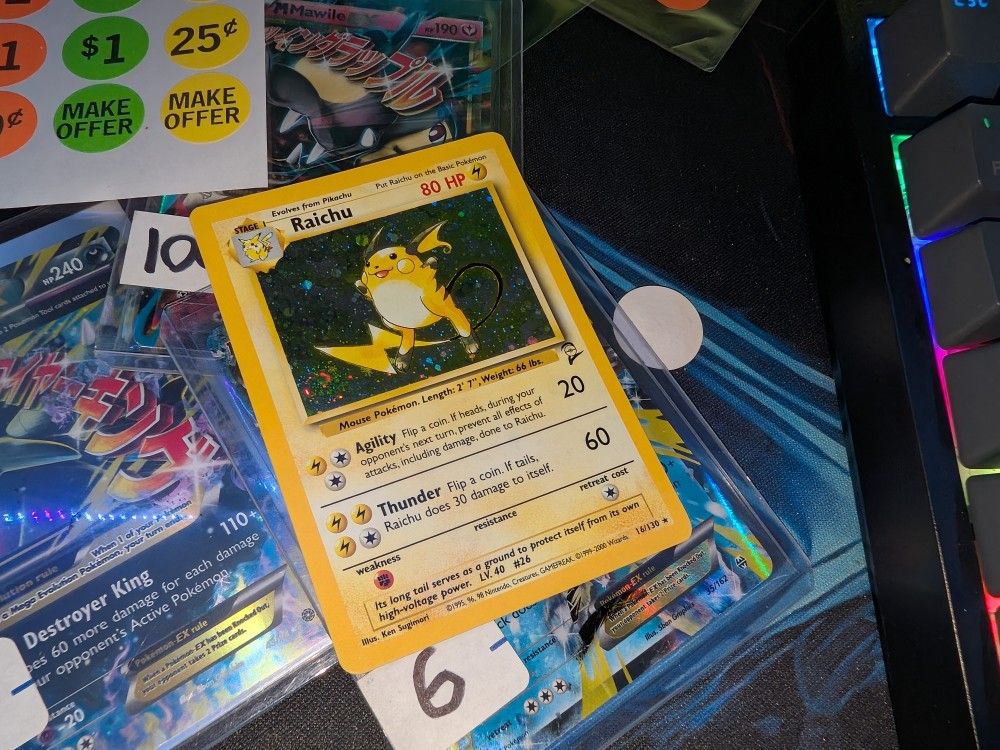 Raichu Base Set 2 16/130 Pokemon