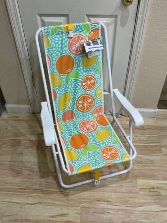 New Folding Backpack Beach Chair Multicolor Fruit Portable Camping