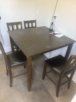 Wood Table and 4 chairs