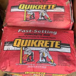 Fast -Setting  Quikrete  50 lb bags