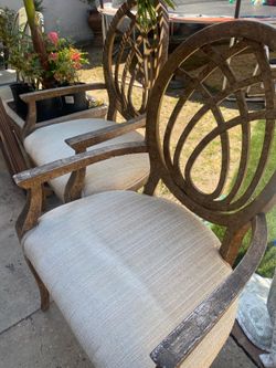 2 wood chairs