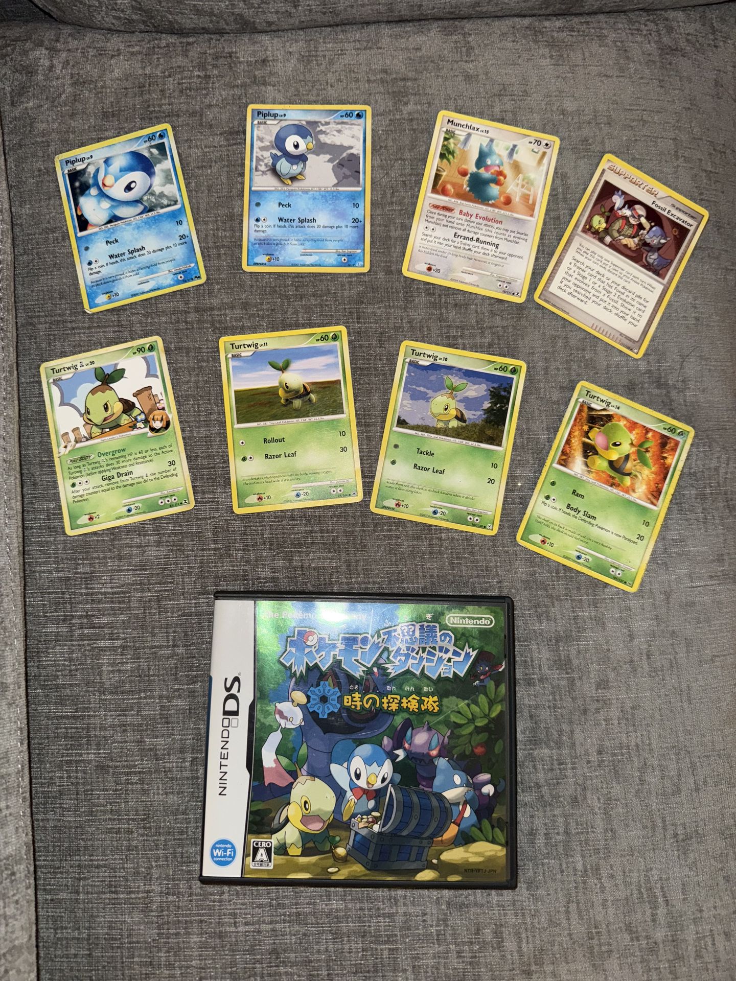 Pokemon Mystery Dungeon Explorers Of Time Nintendo DS Japan Version 2007 With Bonus Cards
