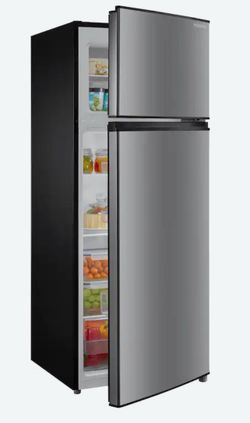 White Insignia™ - 7.2 Cu. Ft. Mini Fridge with Top Freezer and ENERGY STAR Certification - WHITE