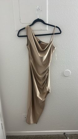 Nude Color Silk Dress