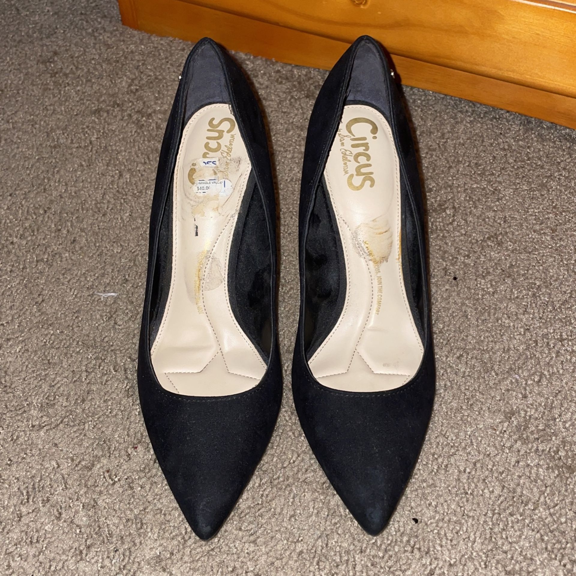 Circus Black Heels, Size 8.5