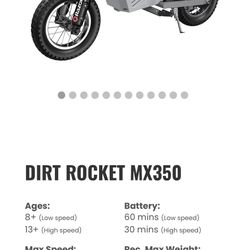 Razor Dirt Rocket Electric Motorcycle