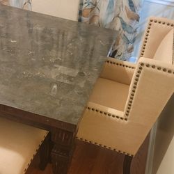 Solid Granite Dinette Set