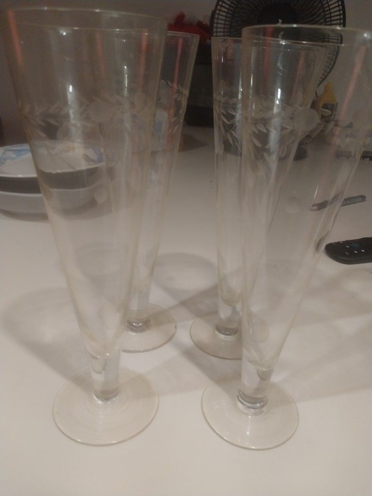 Champagne Glasses Vintage 