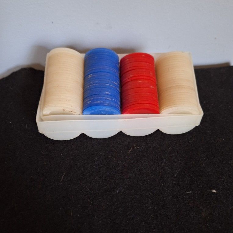 Vintage Poker Chips. 1960s Tupperware 