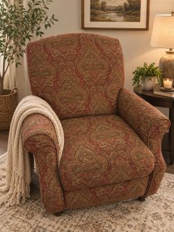 Reclining!! Red accent chair