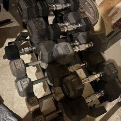 Weights/Dumbbells+ Dumbbell rack 