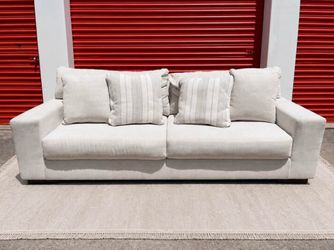 Soft white couch (Delivery Available)