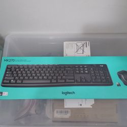 New Logitech (best brand) Keyboard and mouse wireless (batteries included).
Only 20 dollars!!!
Big deal
