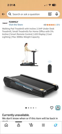 Walking Pad Treadmill with Incline