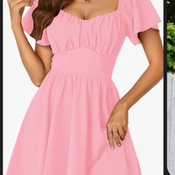 pink dress