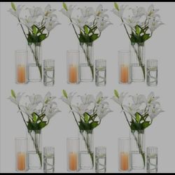 Like New Set Of  17 Vases Missing 1 Small Used Once