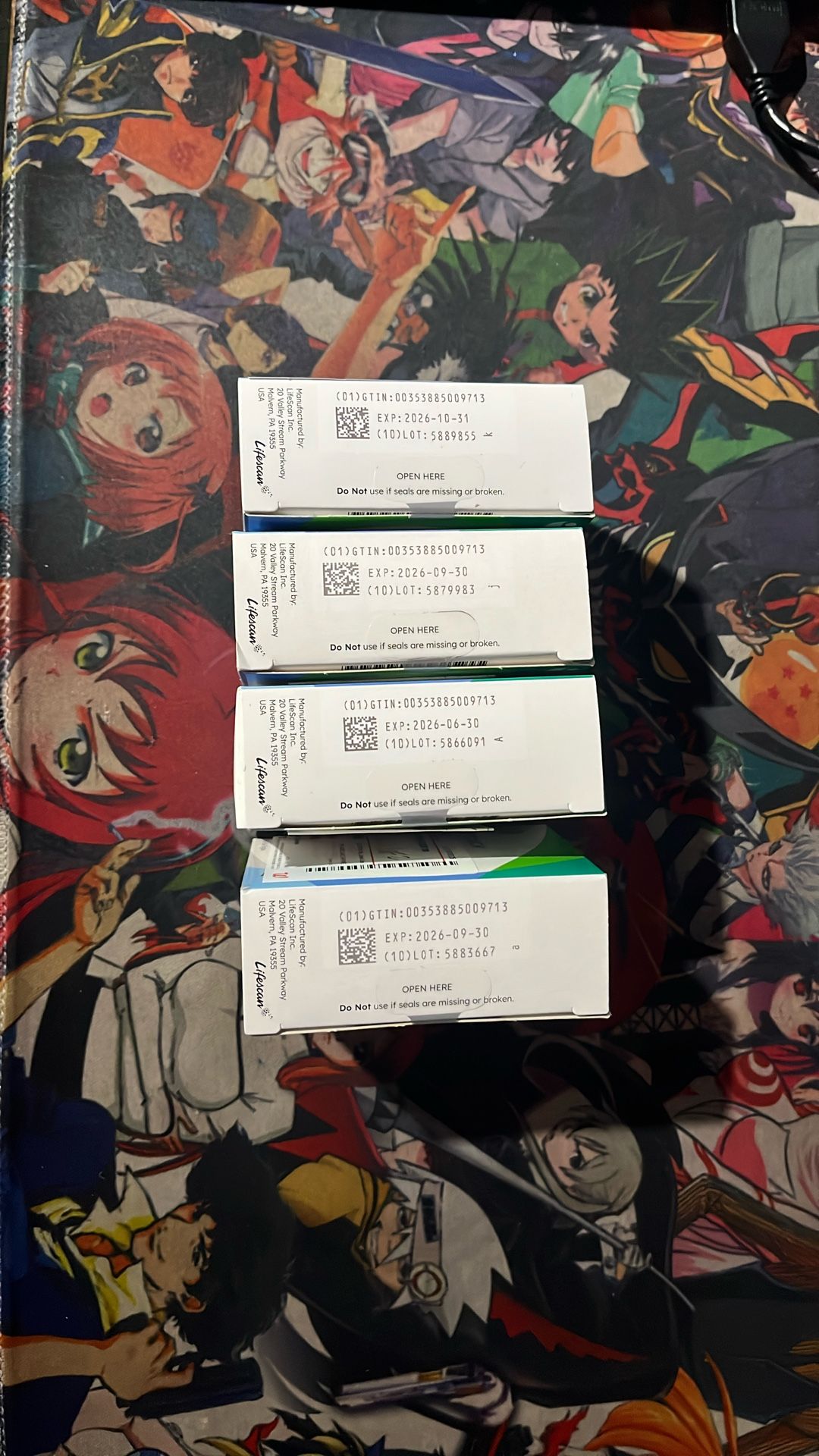 One Touch Ultra Blue Tests