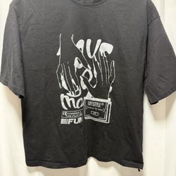 Urban Graphic Tee - "Embrace the Future" Black Shirt