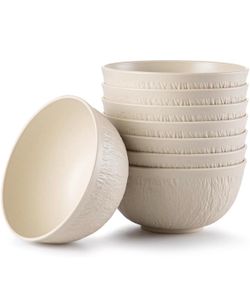 8pcs Unbreakable Cereal Bowls Wheat Straw