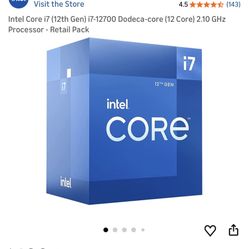 Intel i7 12700 CPU Processor