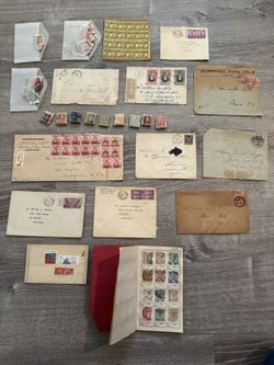 Old Mail Stamps And Envelopes