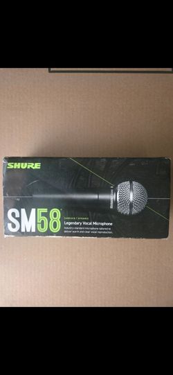 Shure SM58 Cardioid Dynamic Vocal Microphone.