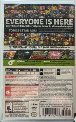 Nintendo Super Smash Brothers ultimate