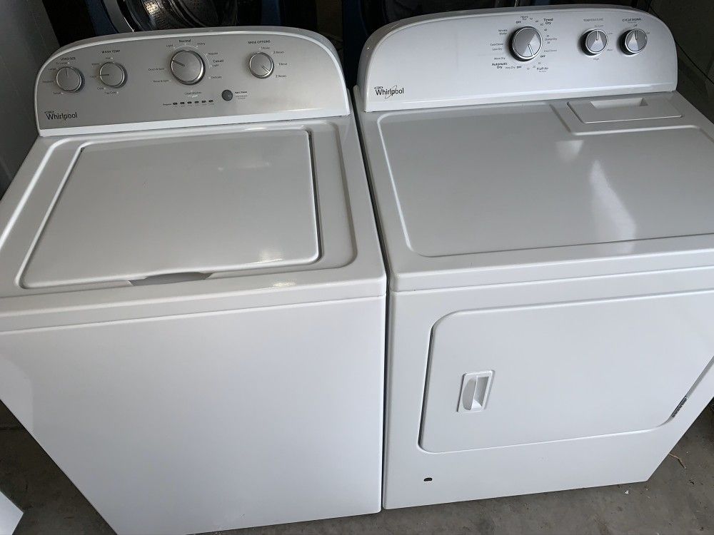 Heavy Duty Whirlpool Washing Machine and Gas Dryer