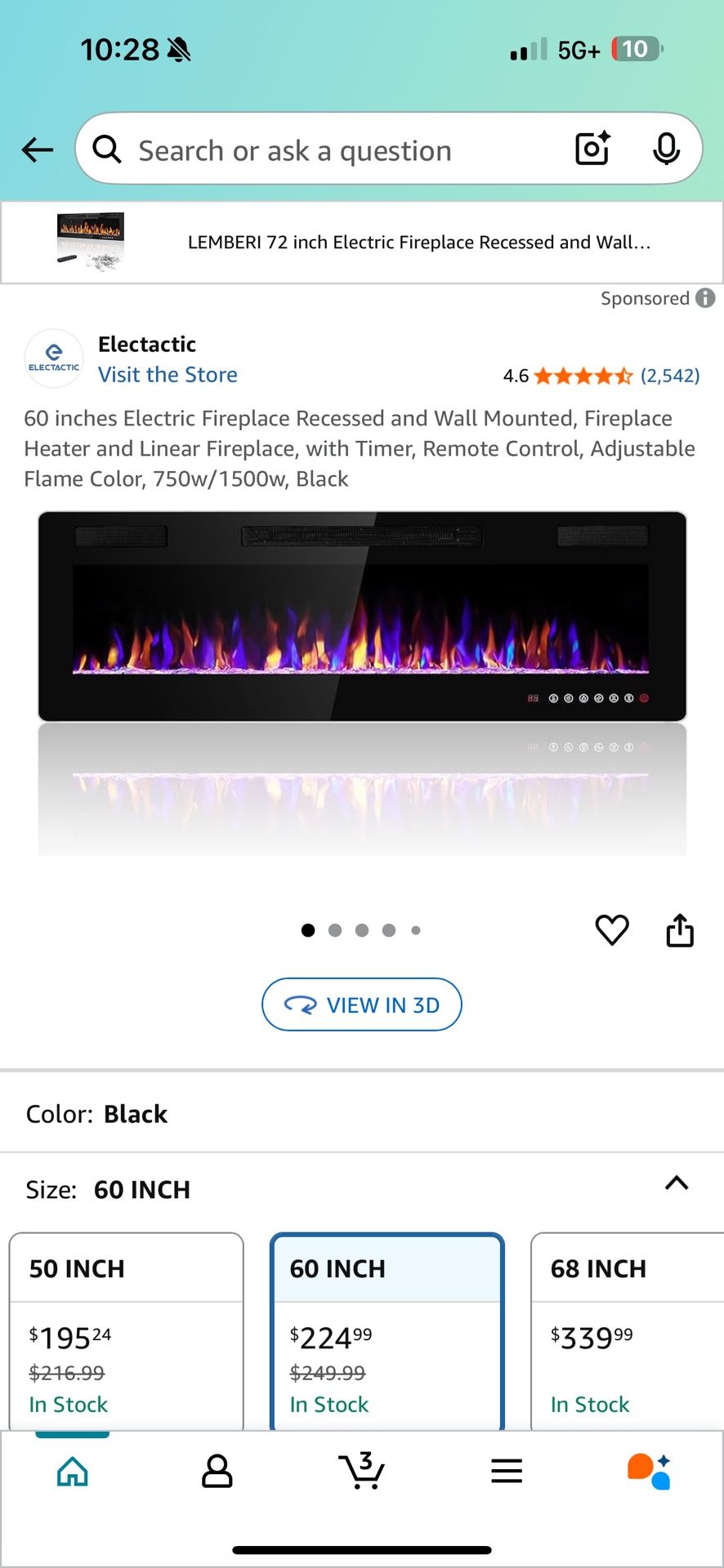 NEW IN BOX Electric Fire Place 