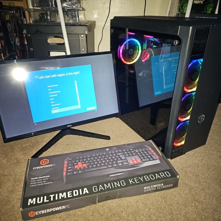 Used Gaming PC w/Keyboard And Monitor