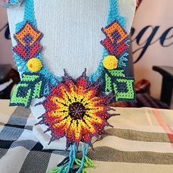 handmade necklace bracelet and earrings set