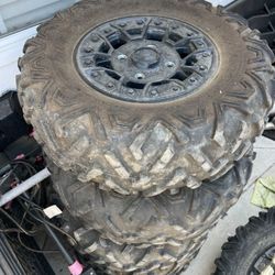 Can am Maverick Xrs Turbo RR Wheels Rims Tires Parts 