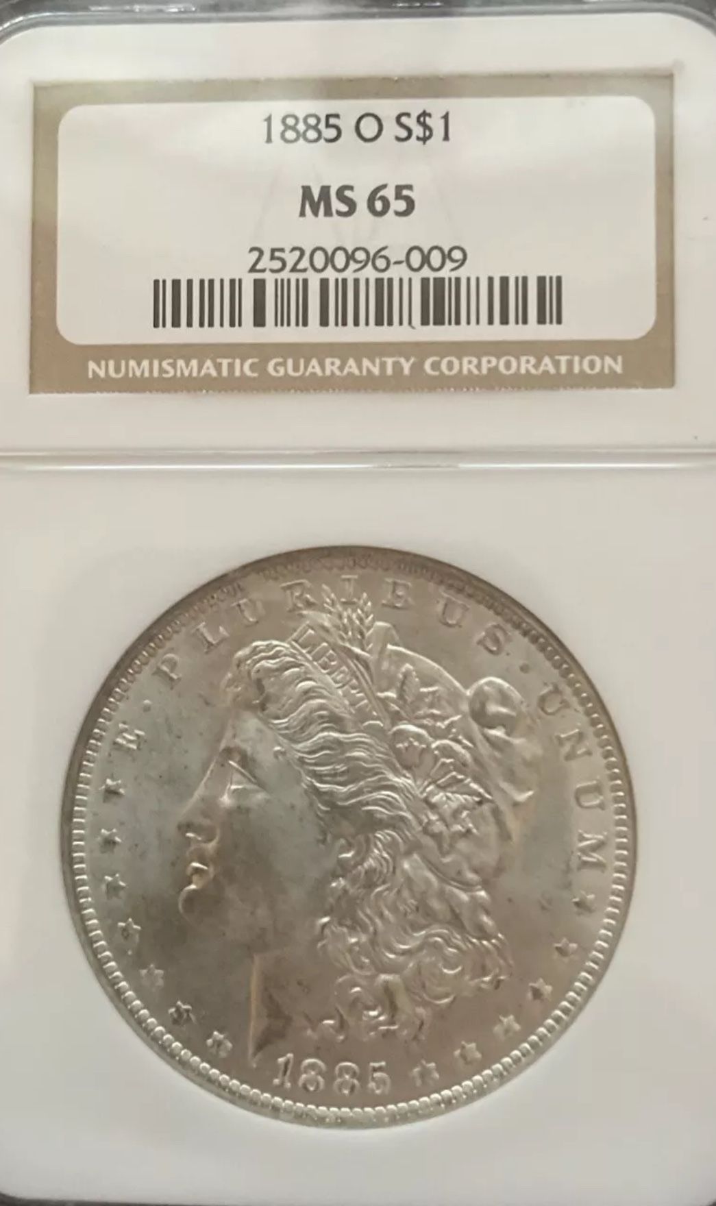 1885-O NGC Morgan Silver Dollar MS65