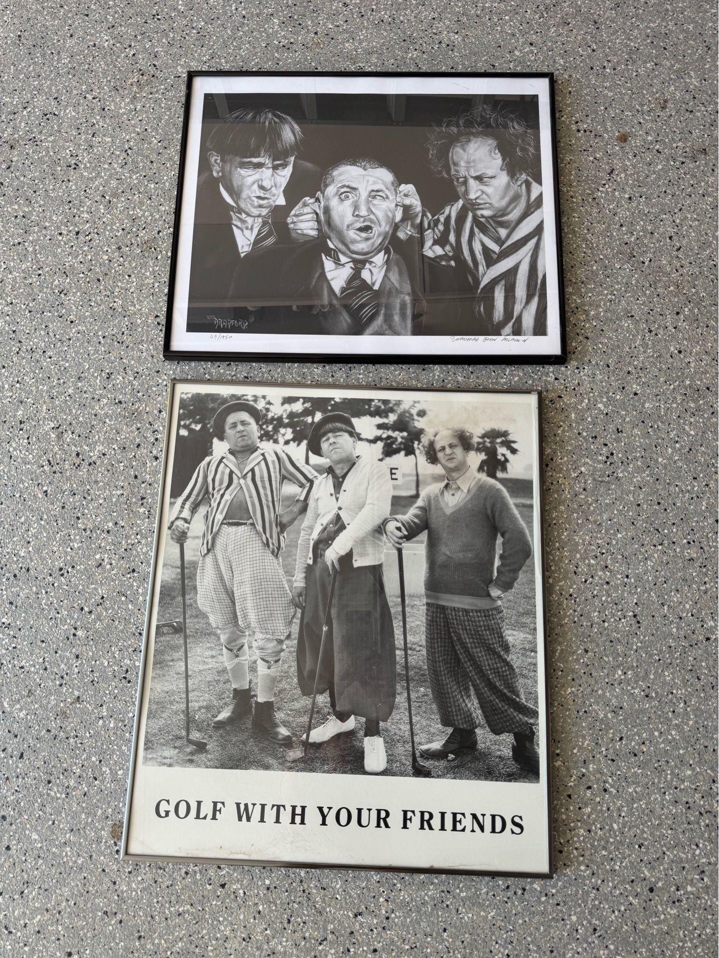 Set of two Three Stooges art