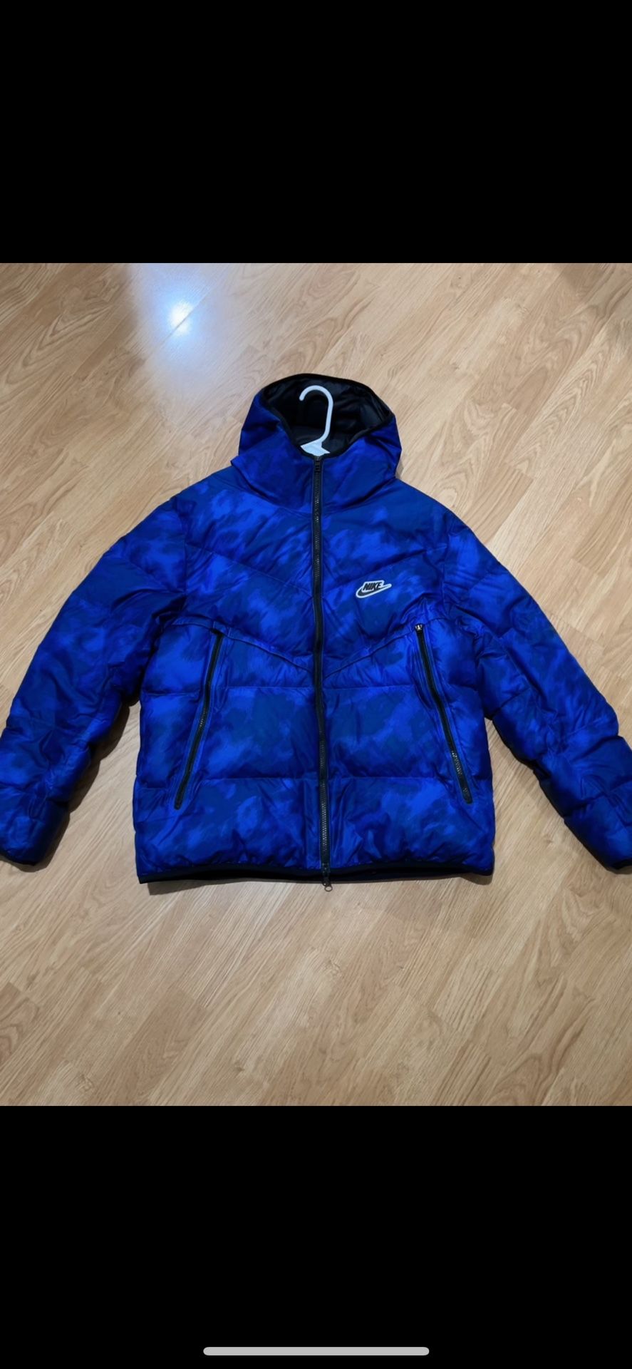 Nike Blue Camo Puffer