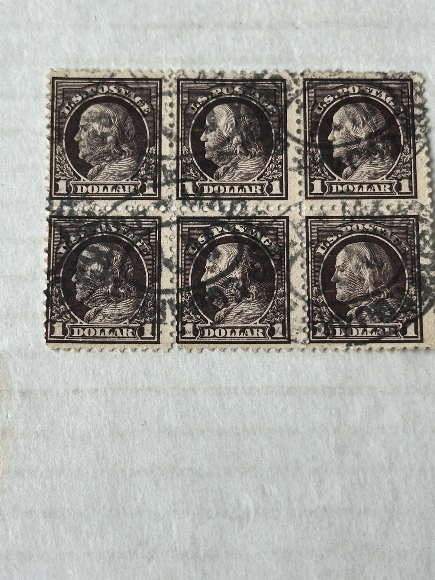 United States Block Of 6 518 Used Stamps