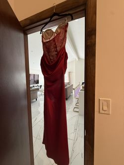 Red Lace Dress Size Medium